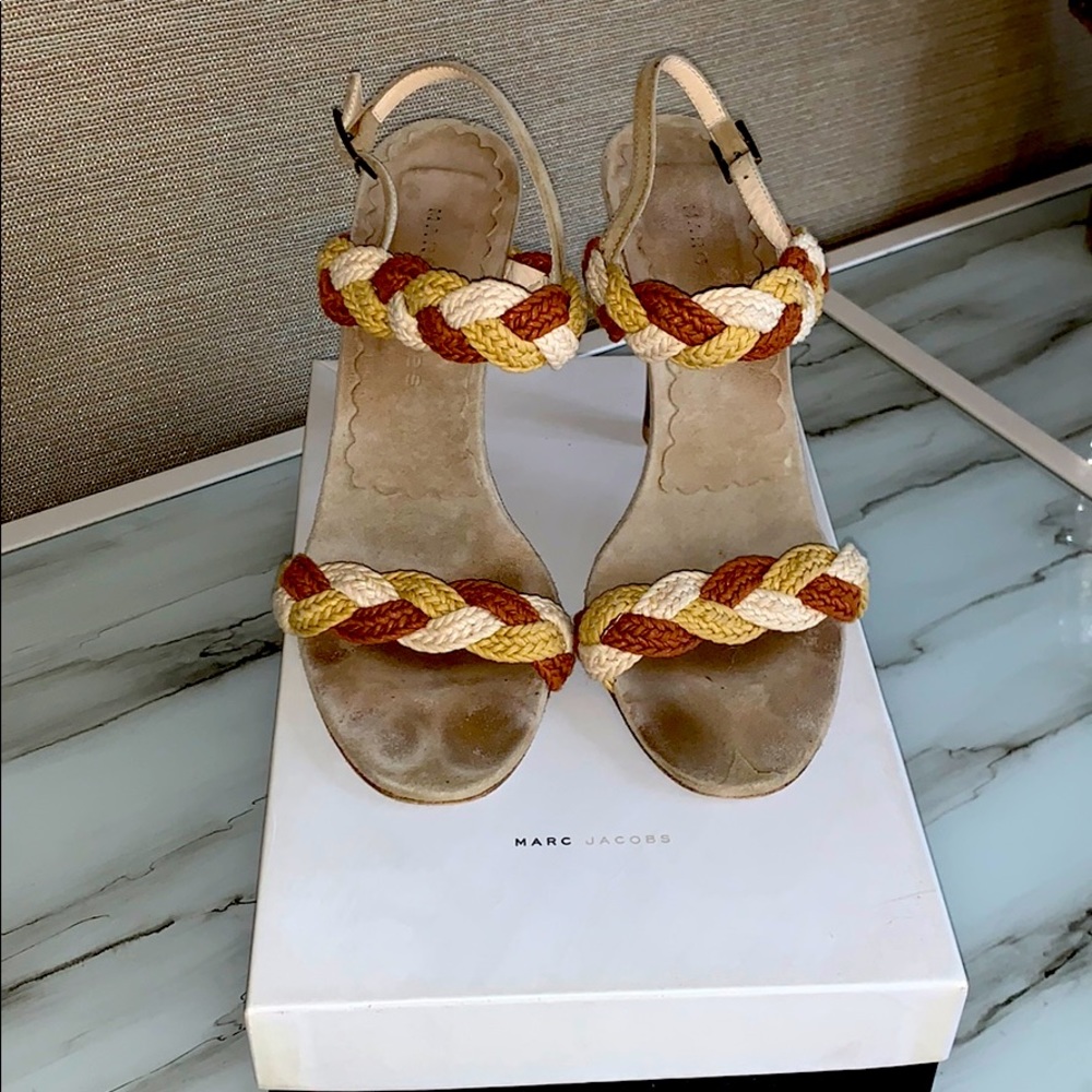 Marc Jacobs triple color braided sandal